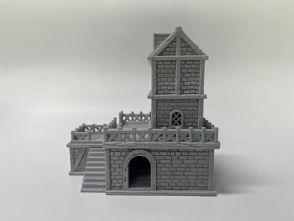 Paintable Tabletop Miniature Building Terrains Compatible - 18mm/28mm Scale - Image 5