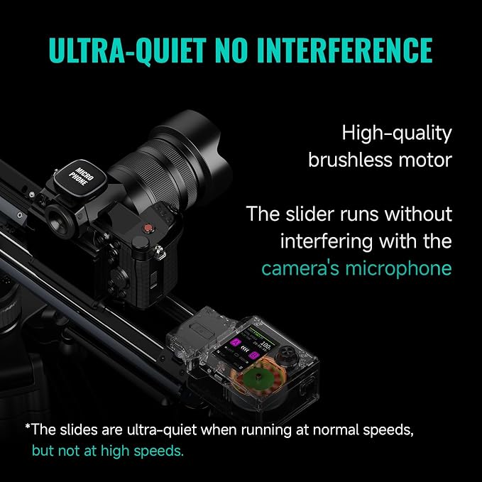 Zeapon Micro4 E700 Double Distance Motorized Camera Slider, High-Speed Low - Image 7