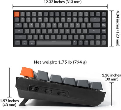 Keychron K2 75% Layout Bluetooth Mechanical Keyboard K Pro Red Switch/White LED - Image 5