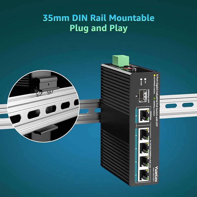 YuanLey 6 Port Industrial Switch - Image 7