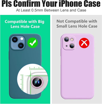 AGVEE 3+3 6 Pack for iPhone 15 6.1" / 15 Plus 6.7" Camera Lens Cover Protector - Image 3