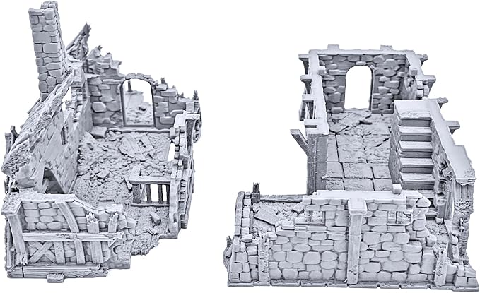 Ruined Port Merchant by Printable Scenery, 3D Printed Tabletop RPG Scenery and - Image 8