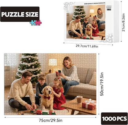 Custom Puzzles from Photos, Personalized Natural Wood Puzzle - Image 2