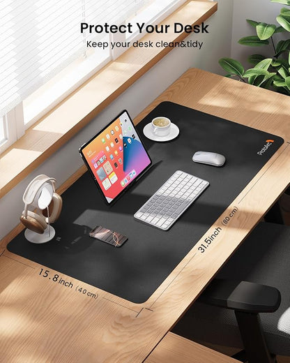 ProtoArc Leather Desk Mat, Large Mouse Pad- 31.5×15.8 inch, Non-Slip PU Leather - Image 6