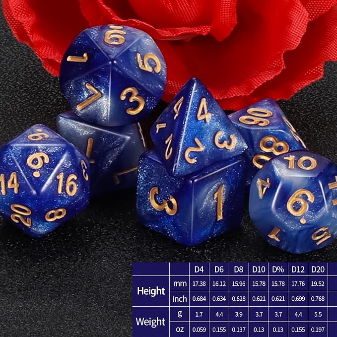 QMAY DND Dice Set -D&D Polyhedral Dice - Image 2