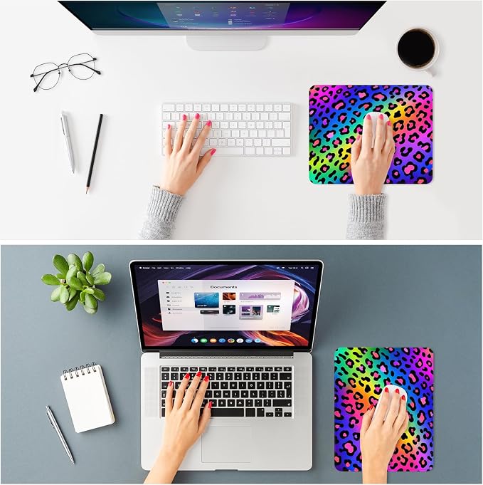 ITNRSIIET Mouse Pad Non-Slip Rubber Base Smooth Surface Stitched Edges - Image 2