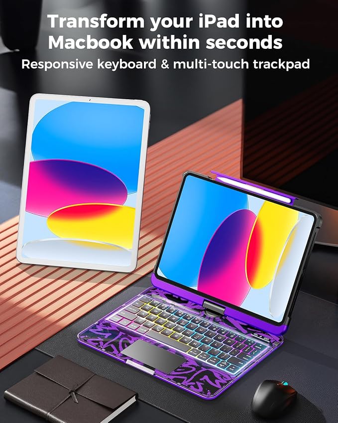 SIBEITU Keyboard Case for iPad A16 11th Gen 11" 2025 & 10th Gen 10.9" 2022 - Image 6