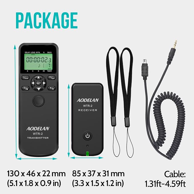Wireless Shutter Camera Remote Intervalometer Timer Compatible - Image 8
