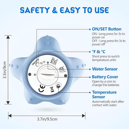 Baby Bath Thermometer, Digital Water Temperature Thermometers - Image 7