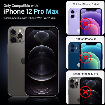 Uyiton for iPhone 12 Pro Max Camera Lens Protector, 9H Tempered Glass Camera - Image 7
