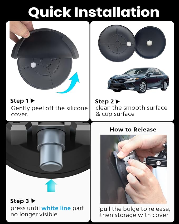 4.5" Suction Cup Camera Mount Universal Car Mount - Image 7