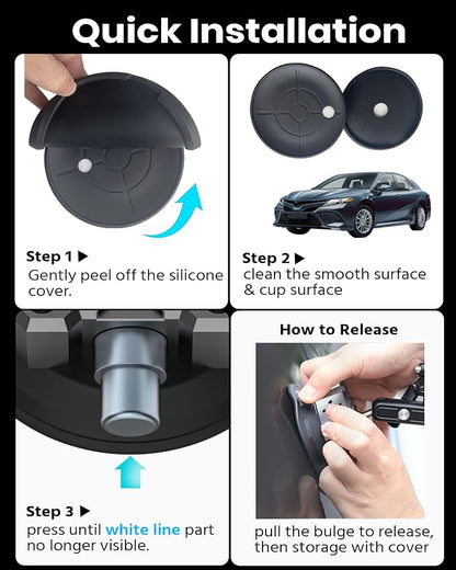 4.5" Suction Cup Camera Mount Universal Car Mount - Image 7