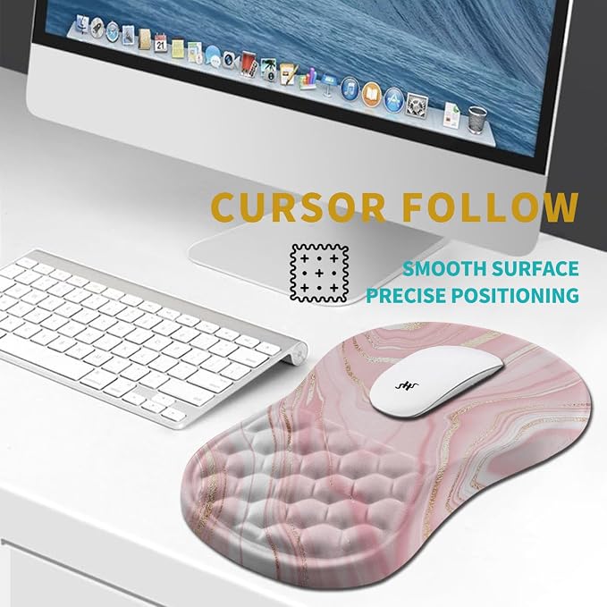 Hokafenle Ergonomic Mouse Pad Wrist Support, Wrist Rest Mousepad - Image 6