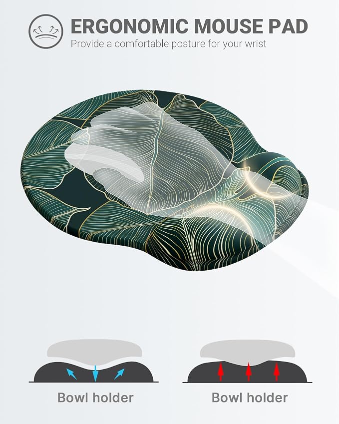 Ergonomic Mouse Pad Wrist Support, Comfortable Mouse Pad Wrist Rest, Relieve - Image 2