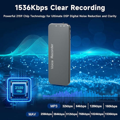 128GB Howabo Voice Activated Recorder - Image 2