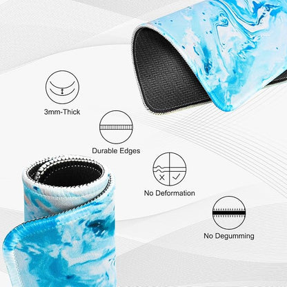 JIKIOU 3 Pack Mouse Pad with Stitched Edge, Comfortable Mouse Pads with - Image 3