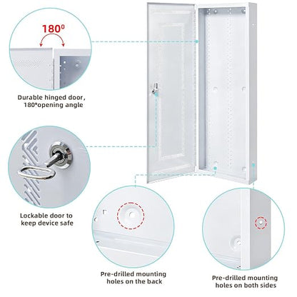 XMK 42 Inch Media Enclosure, WiFi Electrical Box, Cable Management Box - Image 4