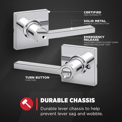 Kwikset Casey Interior Privacy Door Handle - Image 5