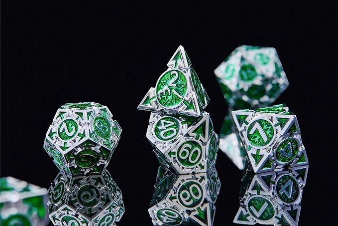 RULE DICE DND Metal Dice Set， D&D Dungeons and Dragons Dice, Cool Large - Image 3
