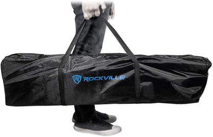 Rockville RTP82W 8 ft Adjustable Totem Light Stand, Carry Bags, 35mm Speaker - Image 7