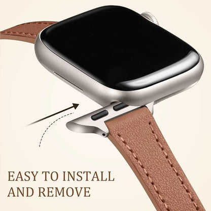 Charlam Slim Leather Band Compatible - Image 4