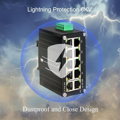 10-Port Gigabit Ethernet Switch, Industrial Design - Image 6