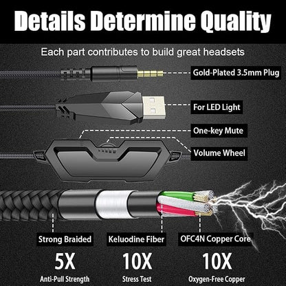 BENGOO G9000 Stereo Gaming Headset - Image 6