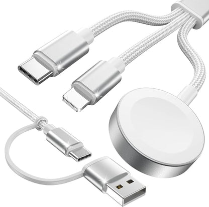 White-Upgraded 3 in 2 USB C Cable by ChargeBeyondPowerWithin