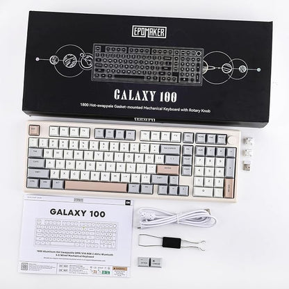 EPOMAKER Galaxy100 QMK/VIA Wireless Gaming Keyboard, Aluminum Shell, Pre-Lubed - Image 8