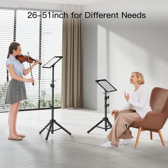 AMADA HOMEFURNISHING Height Adjustable Projector Tripod Stand - Image 6