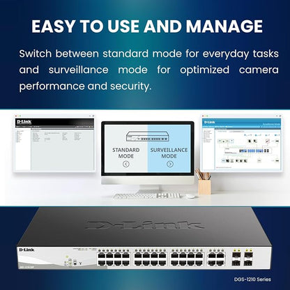 D-Link 10-Port Gigabit Smart Managed PoE+ Switch | 8 PoE+ Ports + 2 SFP Ports | - Image 4