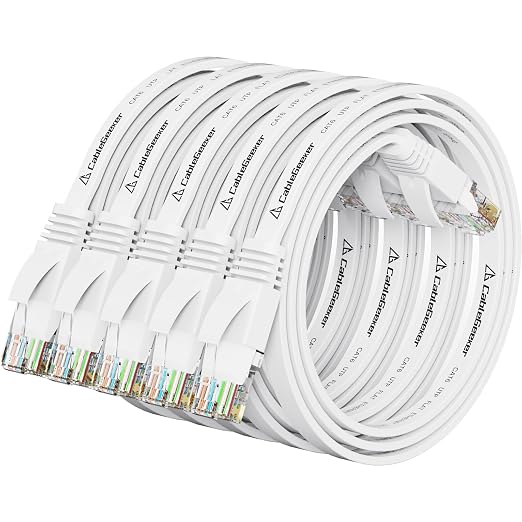 Cat 6 Ethernet Cable 1 ft Flat Internet Network Cables by CableGeeker