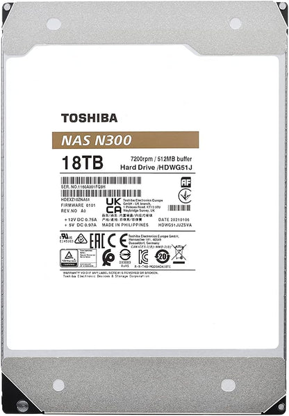 Toshiba N300 18TB NAS 3.5-Inch Internal Hard Drive - Image 5