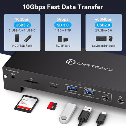 USB C Laptop Docking Station 3 Monitors 4K - Image 7