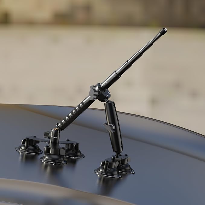 MINIFOCUS Suction Car Mount for Insta360 X5, 5 in 1 Suction Cup Camera Mount Kit - Image 8