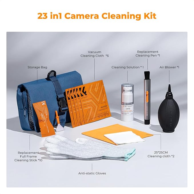 K&F CONCEPT 23 in 1 Camera Lens Cleaning Kit - Image 8