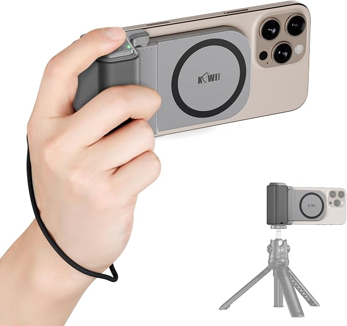 KIWIFOTOS for Magsafe Phone Camera Grip Magnetic Phone Tripod Handle by KIWIFOTOS