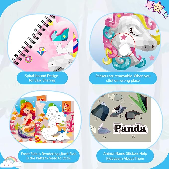 homicozy 4PCS Sticker Paint Books - Image 5