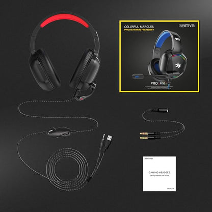 Gaming Headset with Microphone for Pc, Xbox One Series X/s, Stereo Wired Noise - Image 7