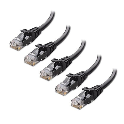 Cable Matters 10Gbps 5-Pack Snagless Short Cat 6 Ethernet Cable - 3ft by CableMatters