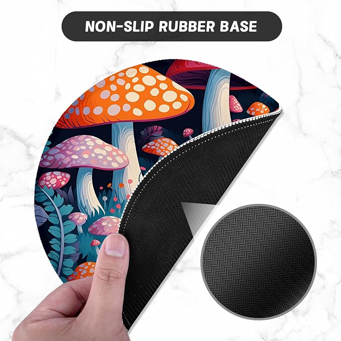 ITNRSIIET Round Mouse Pad with Stitched Edge Premium-Textured Waterproof - Image 3