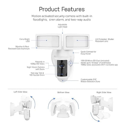 Feit Electric SEC3000/CAM/WIFI Outdoor LED Smart Security Camera - Image 6