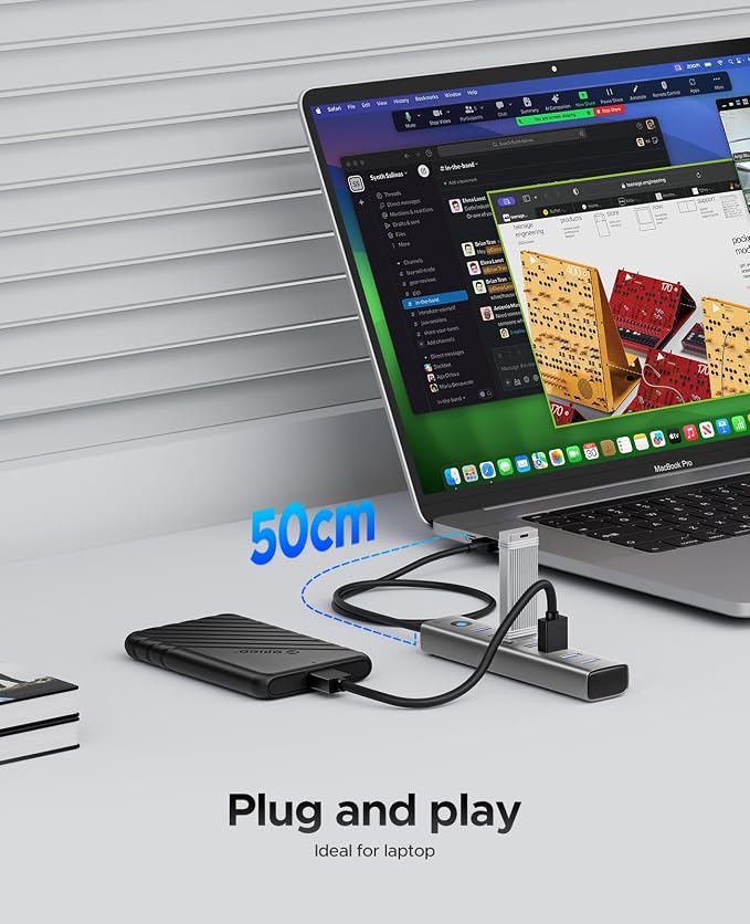 ORICO Aluminum 7-Port USB Hub - Image 5