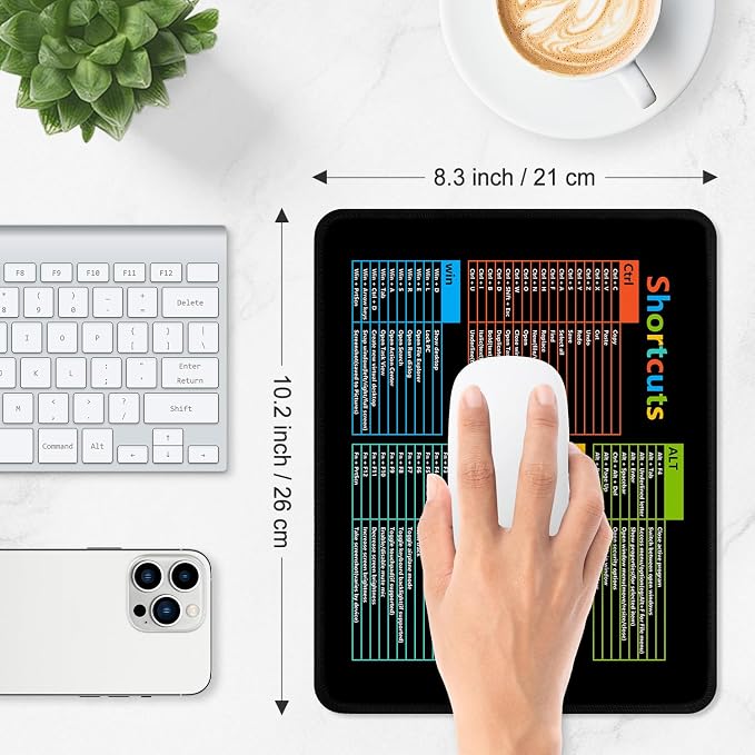 ITNRSIIET Mouse Pad Non-Slip Rubber Base Smooth Surface Stitched Edges - Image 3