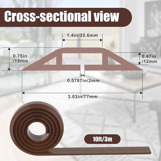 Eapele 10 ft Floor Cord Cover Heavy Duty Cable Protector, Cord Covers - Image 2