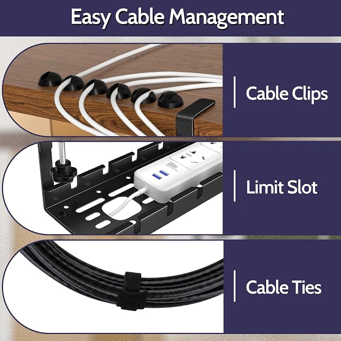 Shikha 2 Pack Cable Management Under Desk, 15.7"-31" Retractable Cable - Image 6