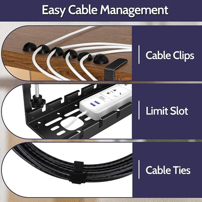 Shikha 2 Pack Cable Management Under Desk, 15.7"-31" Retractable Cable - Image 6