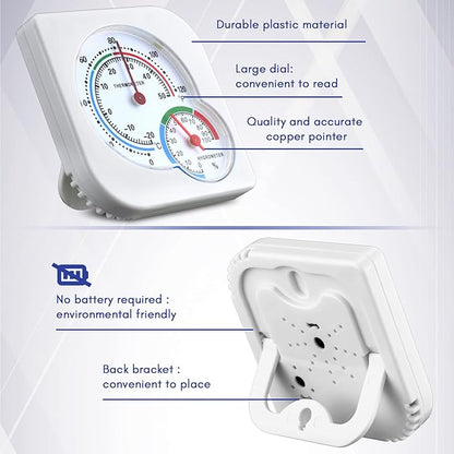 Kathfly 12 Pcs Indoor Thermometer and Humidity Gauge Indoor Mini Thermometer - Image 4