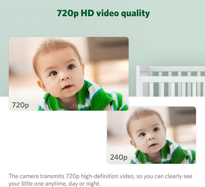 LeapFrog LF915-2HD Baby Monitor, 2 Cameras, 5” 720p Screen, 360° Pan-Tilt-Zoom - Image 9