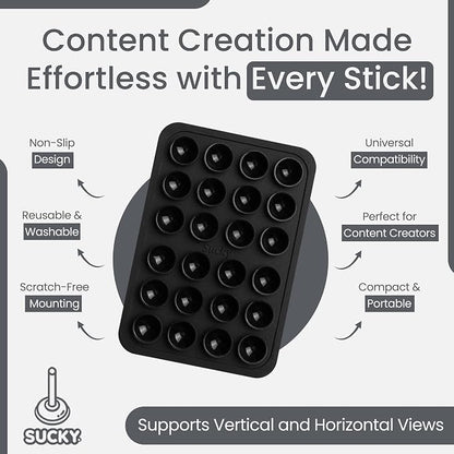 SUCKY Silicone Suction Phone Case Adhesive Mount - Image 5